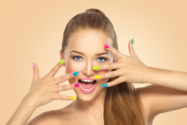 Multicolored nails